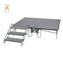 Hotel Banquet Easy-Move Adjustable Height Mobile Stage for Parties