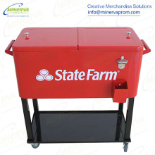 73 Liters Trolley Cooler Wheelbarrow Cooler