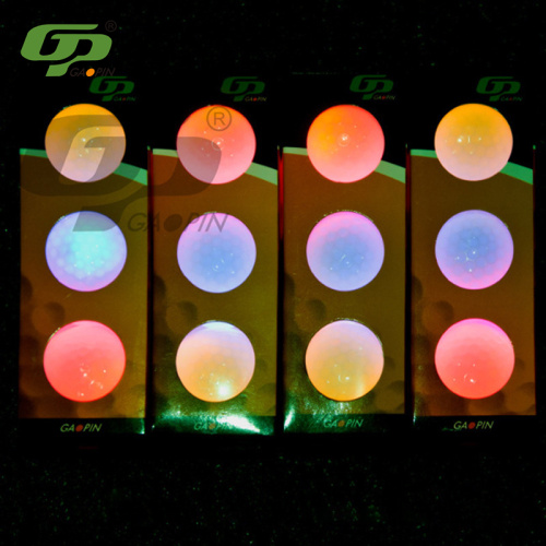 Bola Golf Berkelip Malam LED Terang