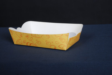 Customized boat tray disposable food box