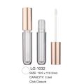 Empty Round Plastic Click Closure Lipgloss Tube