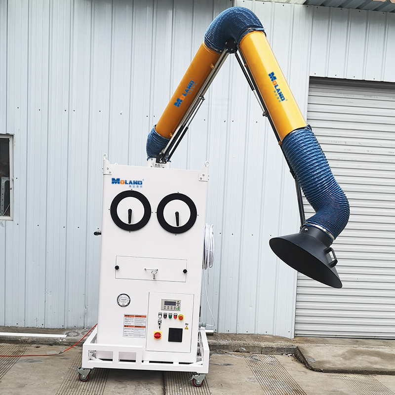 Mobile Welding Fume Extractor with Flexible Arm