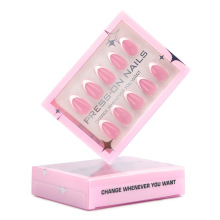 Wholesale Pre-Made French False Nails Tips - Seamless Reusable Full Cover Press-On Nails