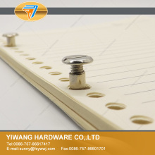 High Quality Nickel Plated Binding Post Screws For Scrapbook Album