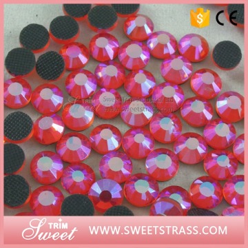 China wholesale hotfix rhinestones color siam AB decorations SS6 SS10 SS12 SS16