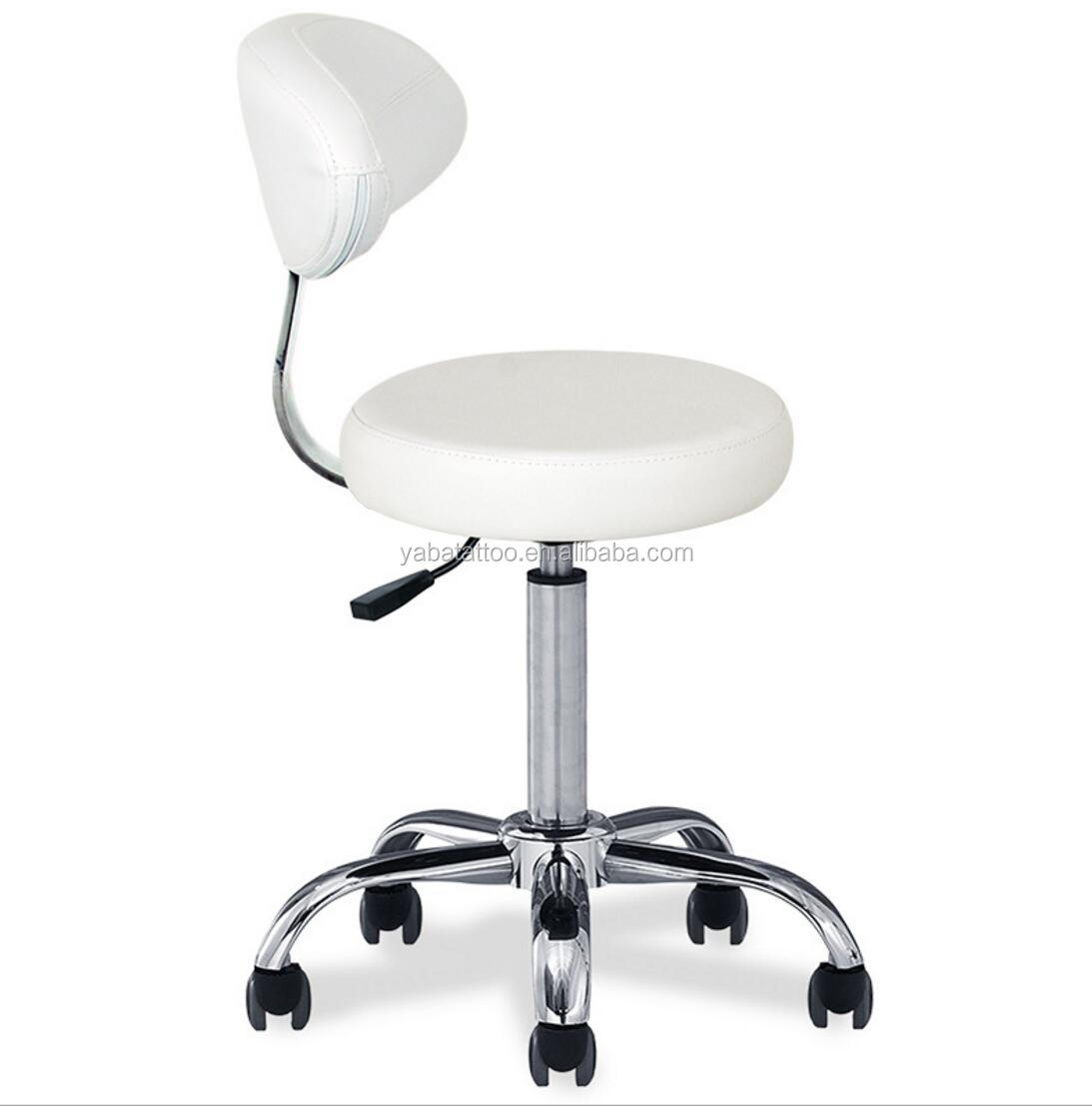 Hydraulic Adjustable Tattoo Salon Rolling Stool Chair Massage Spa Swivel Opt