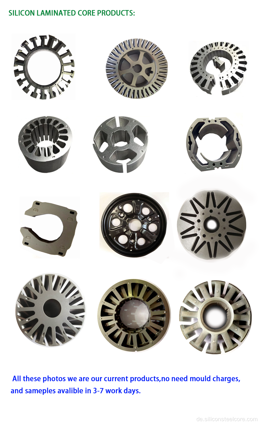 Kühlschrankmotor -Stator -Rotor -elektromagnetischer Siliziumstahl