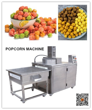 Chocolate popcorn machine with electromagnetic heating