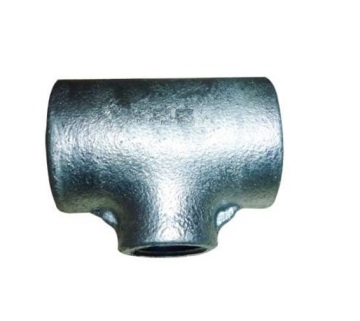 Plain Type Malleable Iron Pipe Fittings Tee