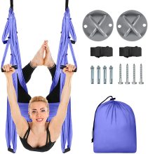 Best Soft High Strength Colorful Aerial Silks 5m Anti-Gravity Nylon Hammocks for Yoga