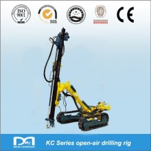 Open-air DTH offshore drilling rig for mining