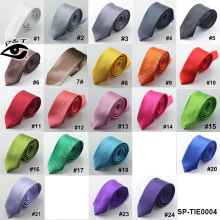 22 Colors NECK TIE SILK TIE SKINNY SOLID NECK TIE