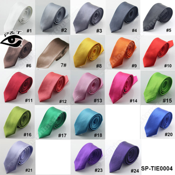22 Colors NECK TIE SILK TIE SKINNY SOLID NECK TIE