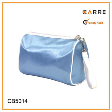 custom promotional satin travel makeup cosmetic pouch