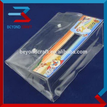 PVC envelope with snap closure poly envelopes pvc