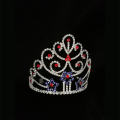 Red Blue Star Tiara Pageant Crown Untuk Patriotik