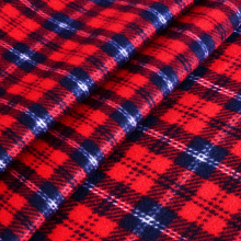 Customizable 100% Polyester Plaid Soft Pajama Sets and Related Home Textile Fabrics