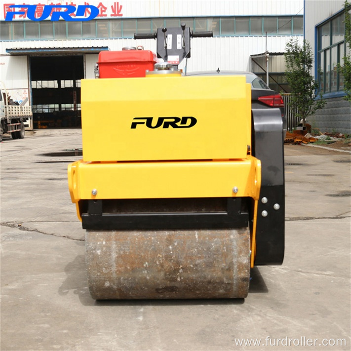 Ce Approved 550kg Walk Behind Small Road Roller Compactor