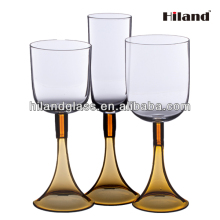 300ml colore stem drinking glass