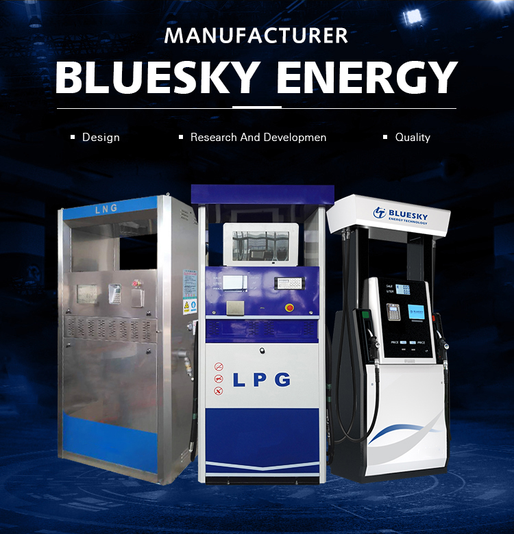 Electronic Calibration Four Nozzle Fuel Dispenser For Gas Station