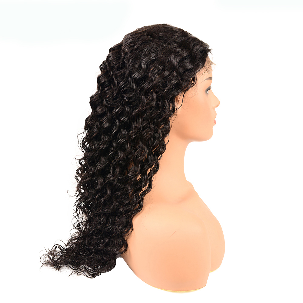 210% Density 4*4   Natural Wave Lace Wigs Human Hair Virgin Wigs  ,100%Cuticle Aligned Unprocessed  9a Natural virgin hair wigs,