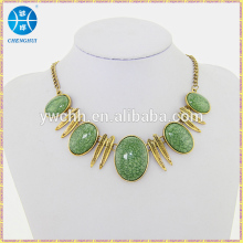 Turquoise chunky statement necklace