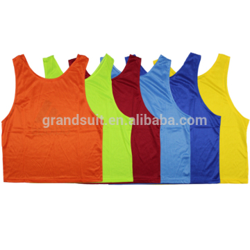 100% polyester cutomized men tank top for soccer training, men bibs training vest wholesale, soccer football training vest bibs