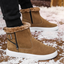 Men Winter Booties Outdoor Warm Fur Snow Boots
