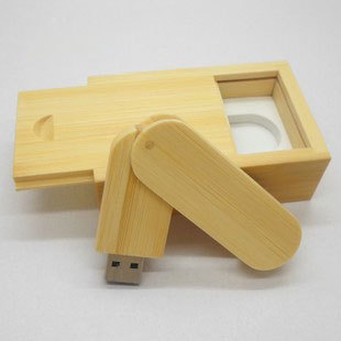 Fashion wooden usb flash drive with wooden box, wooden usb stick, OEM wooden usb