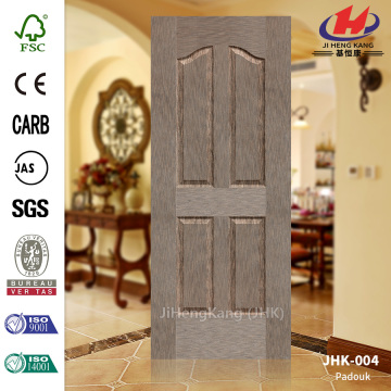 4 Panels Padouk Veneer MDF Door Skin