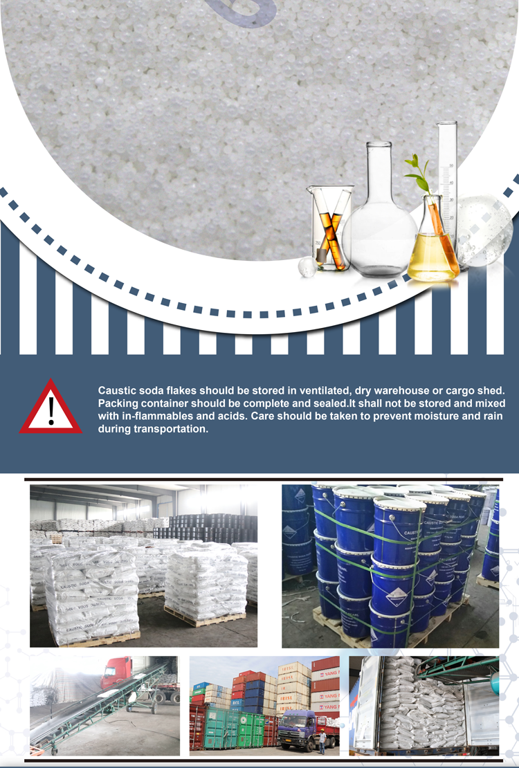 Factory supply NaOH pearls sodium hydroxide Caustic soda For Bentonite Product