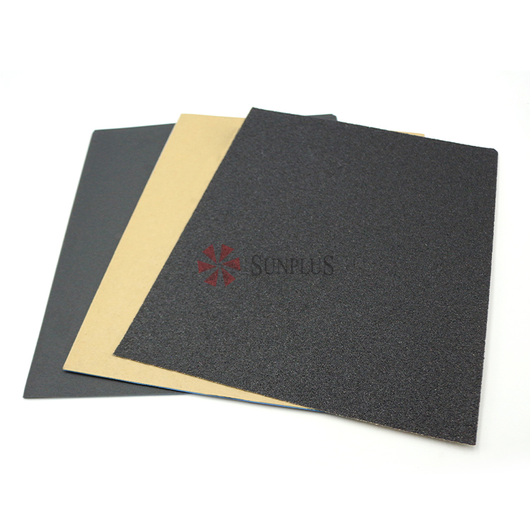 Sand Paper Sheet SUNPLUS Factory Silicon Carbide Waterproof Abrasive Paper Sand Paper Sheet