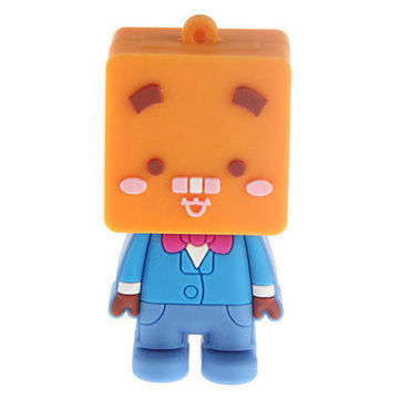 Customized Usb 2.0 Flash Drive , Tv Robot Rubber Thumb Drive