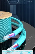 Indoor mm Om3 150 Fiber Optica Cable 6 Core Om4 300 Optical Fiber Cable