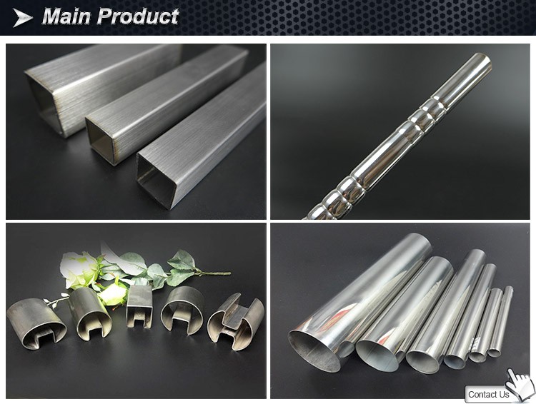 Cheapest Astm Welded Steel Pipe Grade 304 / 201 / 430 / 316 Slotted Stainless Steel Pipe For Handrail