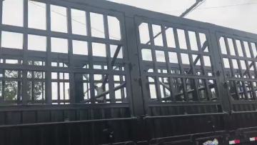 semi trailer with With Drop Side Board