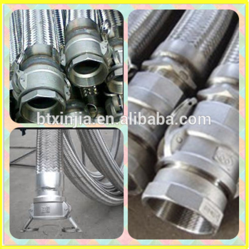 Corrugated quick coupling metal hose