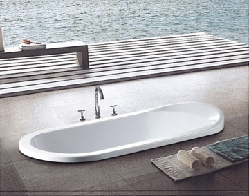 Simple Drop-In Square Bathtub