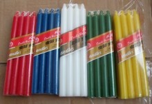 WHITE CANDLE Large Candles  Purple Candles