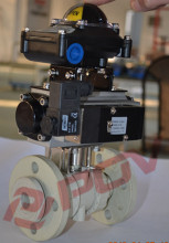 single acting double union pph pneumatic equilibrium ball float valve