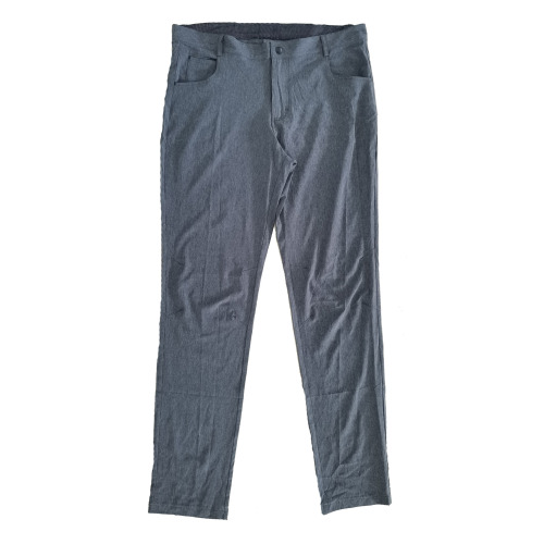 Pantaloni In Tessuto Intrecciato Con Bottoni