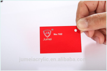 Jumei high quality red color acrylic sheet