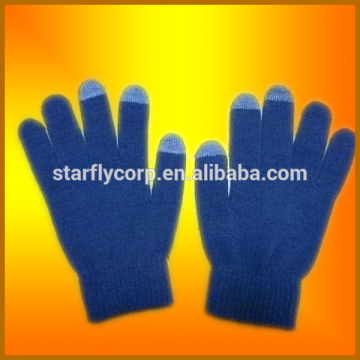 acrylic wholesales knitted smart tips gloves (ST-G114)