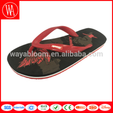 beach printed leisure flip flops