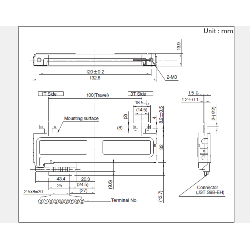 RSA0K-serie schuifpotentiometer