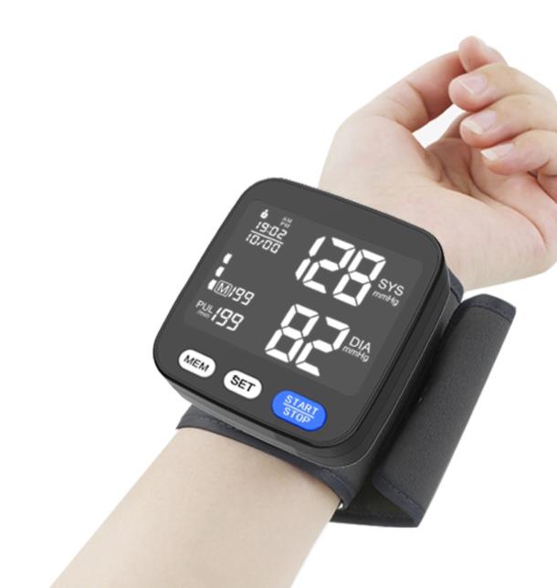 Sertifikasi Profesional Pergelangan tangan Sphygmomanometer OEM Akurat Smart Healthcare BP Mesin Digital Monitor Tekanan Darah