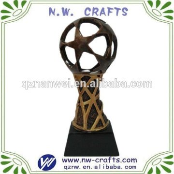 Resin soccer world cup trophy