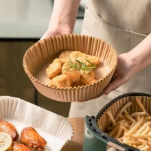 Custom Air Fryer Parchment Paper Liners - Waterproof & Silicone Coated