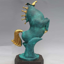 Factory price antique horse figurines collectibles bronze standing statue for indoor decoration