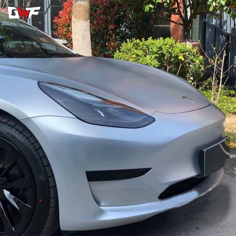 Película metálica de protección de pintura plateada